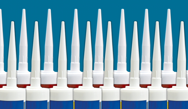 Bandeau visuel d'alignement de mastic et silicone