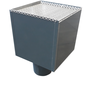 Boîte à eau acier laqué gris