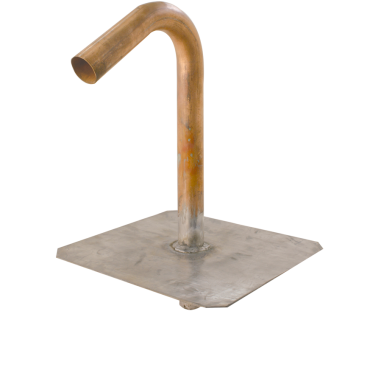 Crosse cuivre pour le passage de câbles, platine plomb