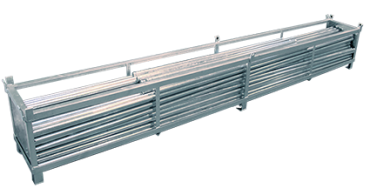 Rack en galva pour stockage de lisse