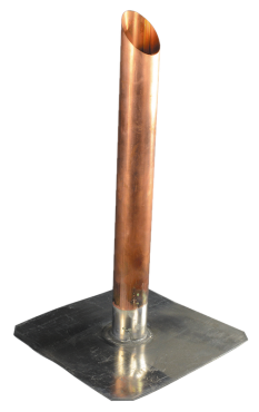 Trop-plein en cuivre et plomb