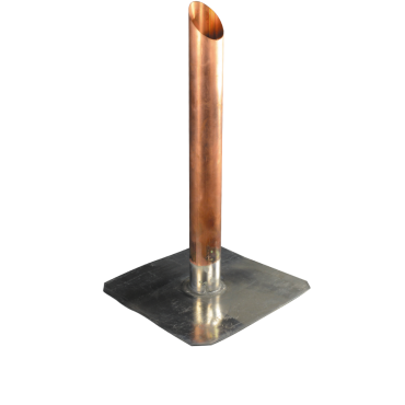 Trop-plein en cuivre, platine plomb