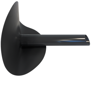 Trop-plein mixte en aluminium, platine PVC